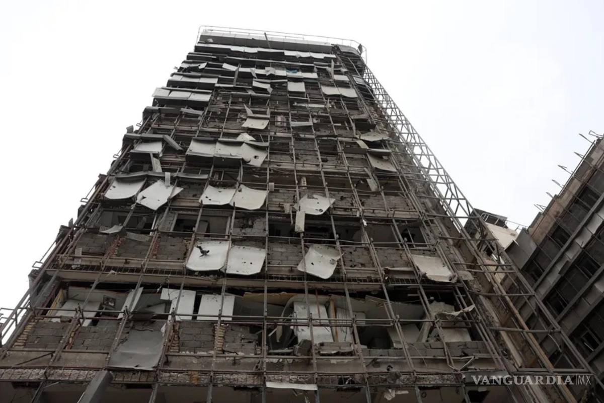 $!Vista del hospital Gandhi tras un ataque aéreo contra Irán.