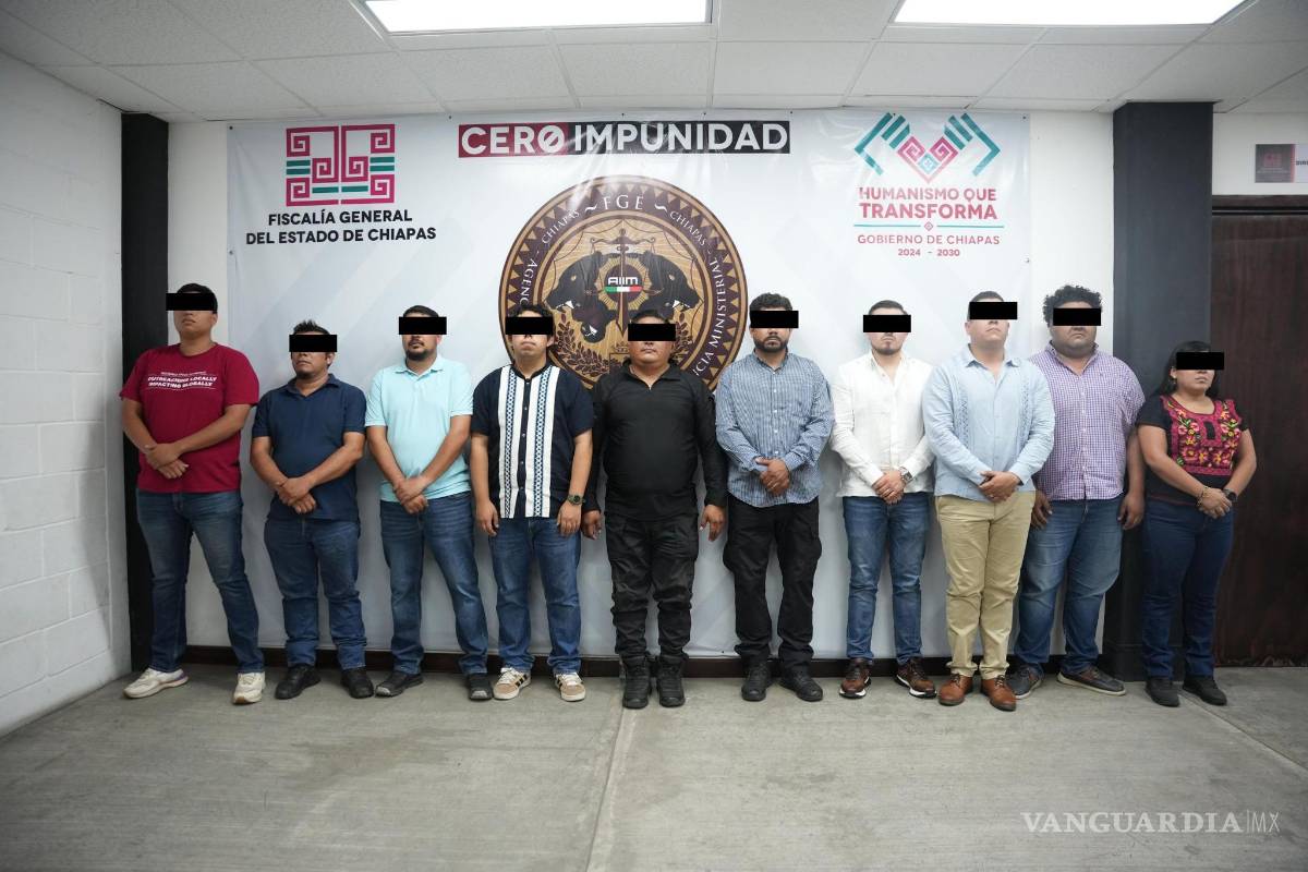 $!Fiscalía de Chiapas detiene a 10 funcionarios tras difusión de video de presunta tortura por policías
