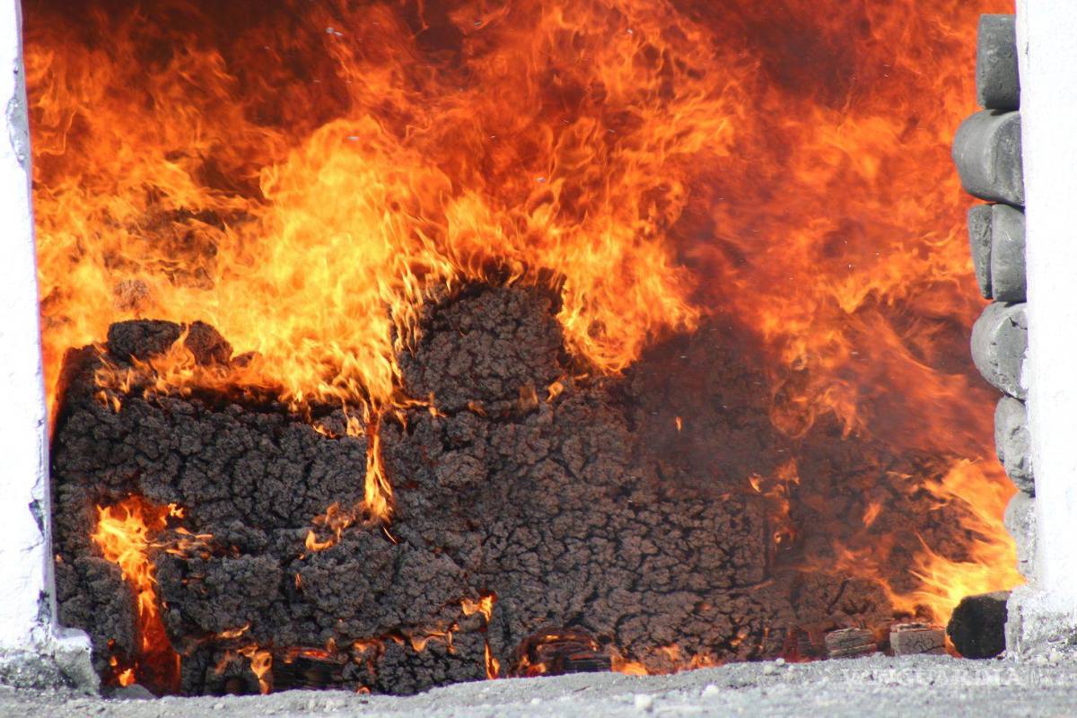 Incineran en Nuevo León más de dos toneladas de droga, incluido clonazepam