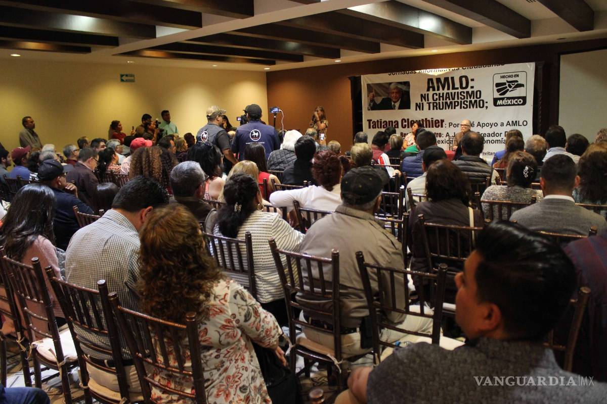 $!'Ni Trump, ni Chavismo': Tatiana Clouthier desmitifica guerra sucia contra AMLO en Coahuila