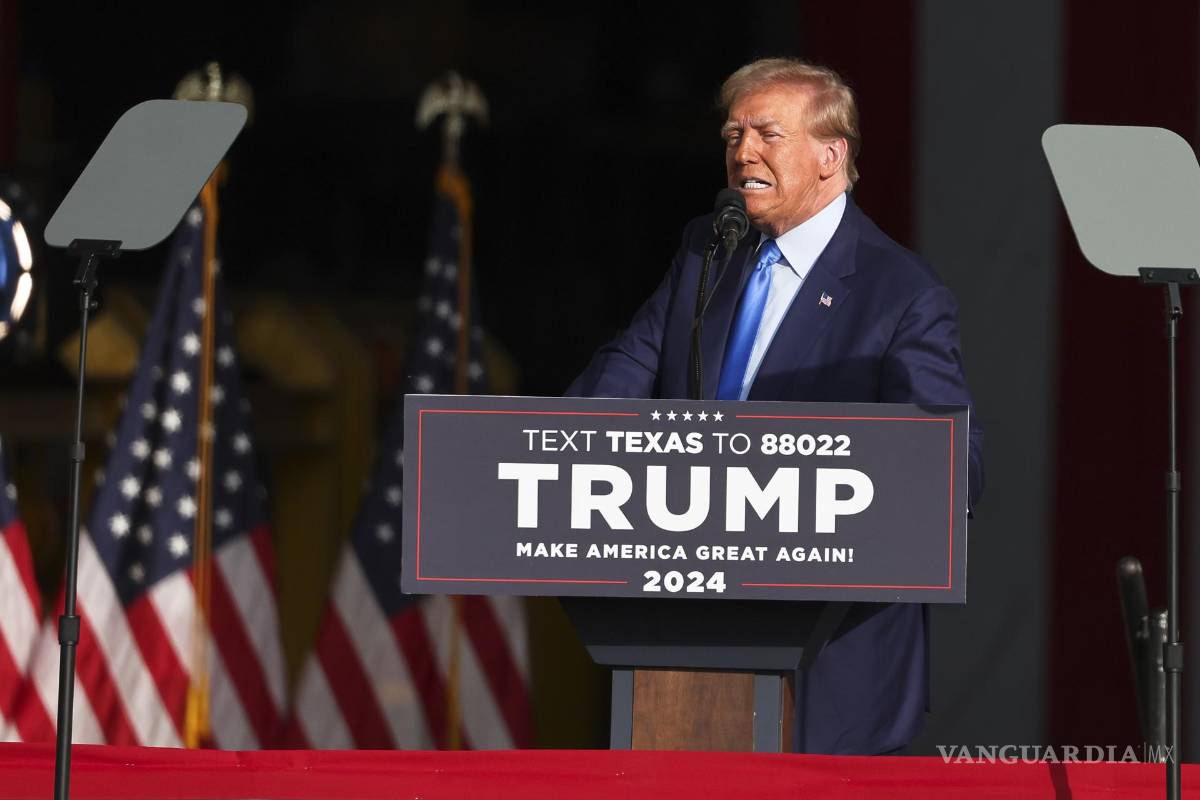 $!Donald Trump en el evento de Trendsetter Engineering en Houston, durante la gira de campaña electoral del expresidente para la presidencia en 2024.