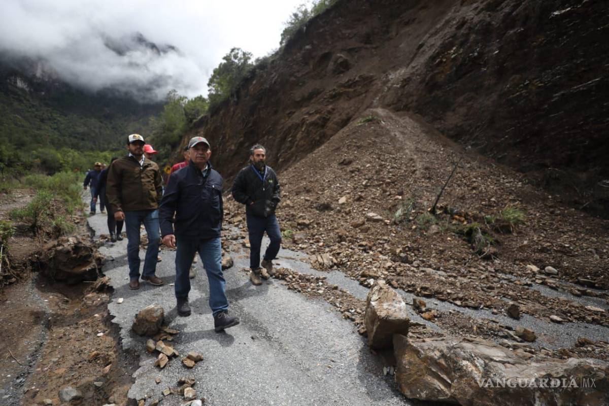 $!Terminada la reunión virtual, el grupo realizó un recorrido por la zona afectada.