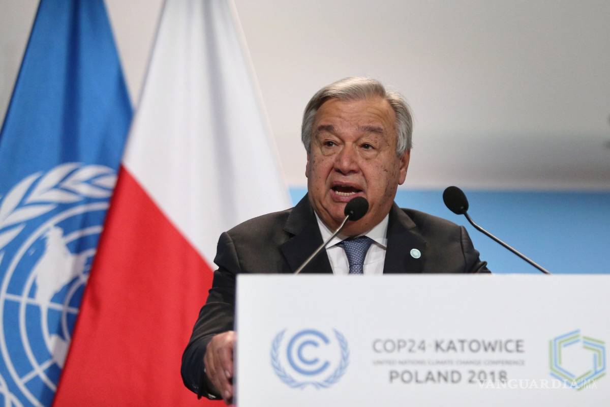Es insuficiente el esfuerzo actual contra cambio climático, dice Guterres