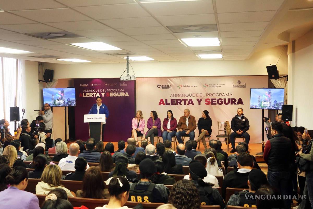 ‘Alerta y segura’, para garantizar espacios públicos seguros y confiables a las mujeres en Saltillo
