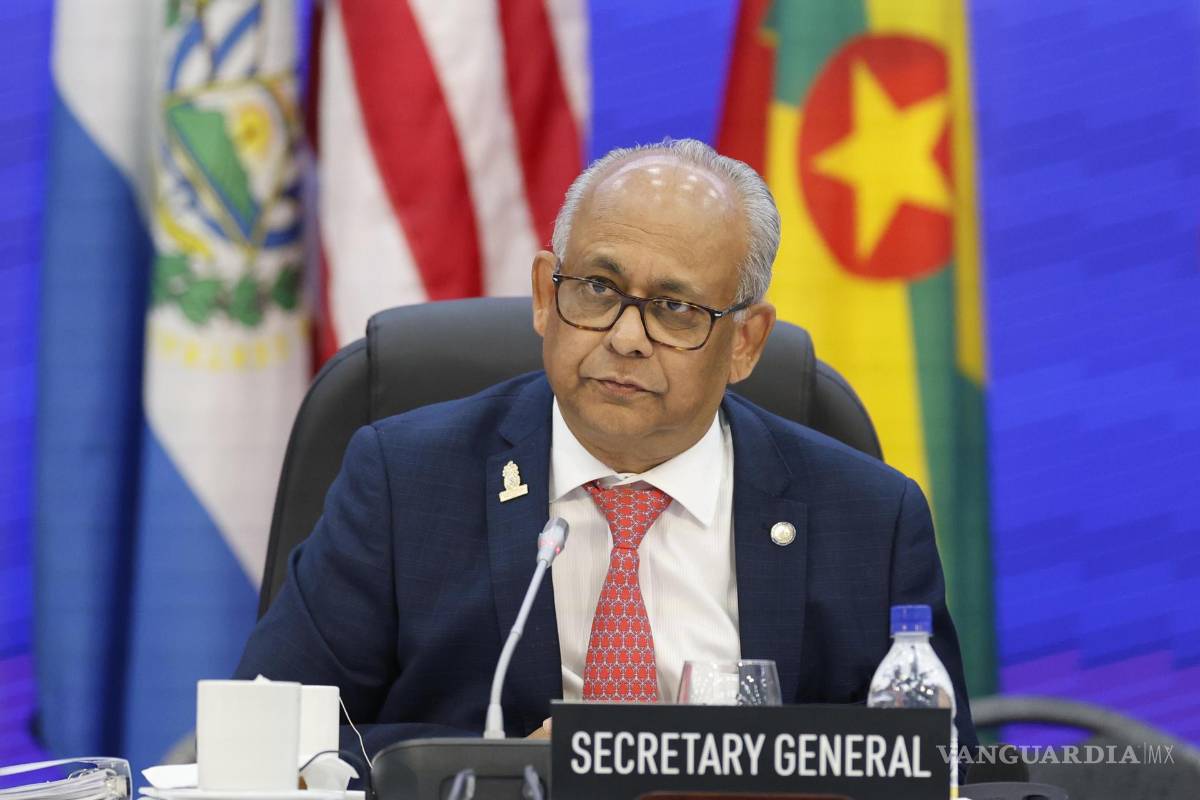 $!El secretario general de la Organización de Estados Americanos (OEA), Albert Ramadin en Saint John’s (Antigua y Barbuda).