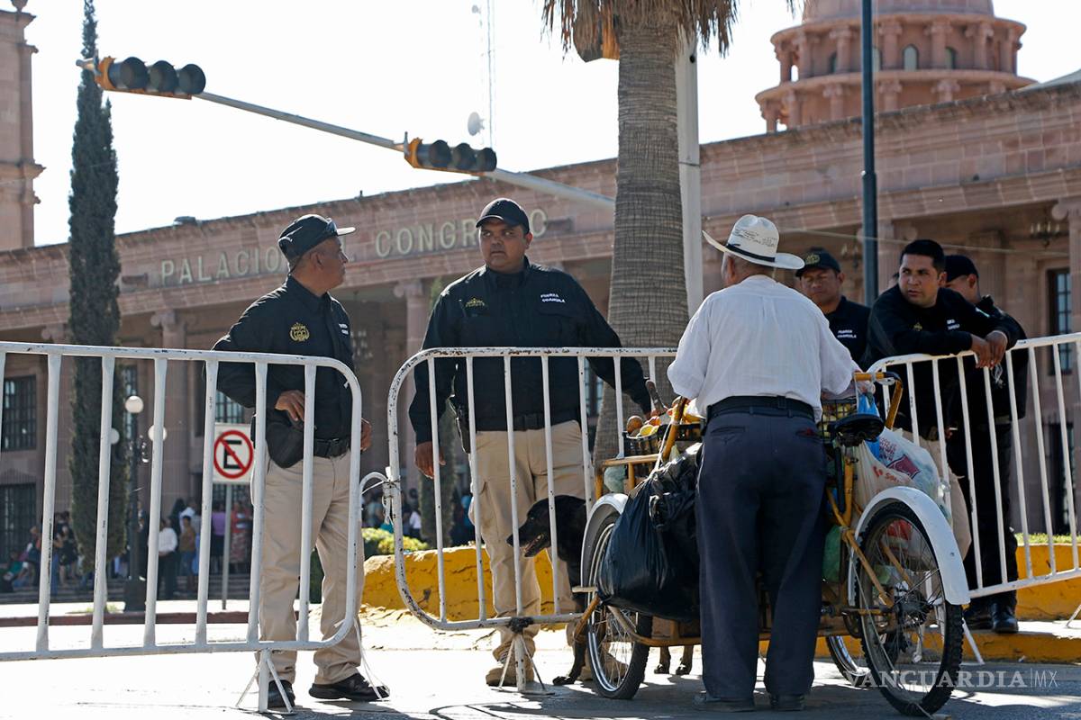 Fuerte operativo de seguridad por sexto Informe de Gobierno de Rubén Moreira