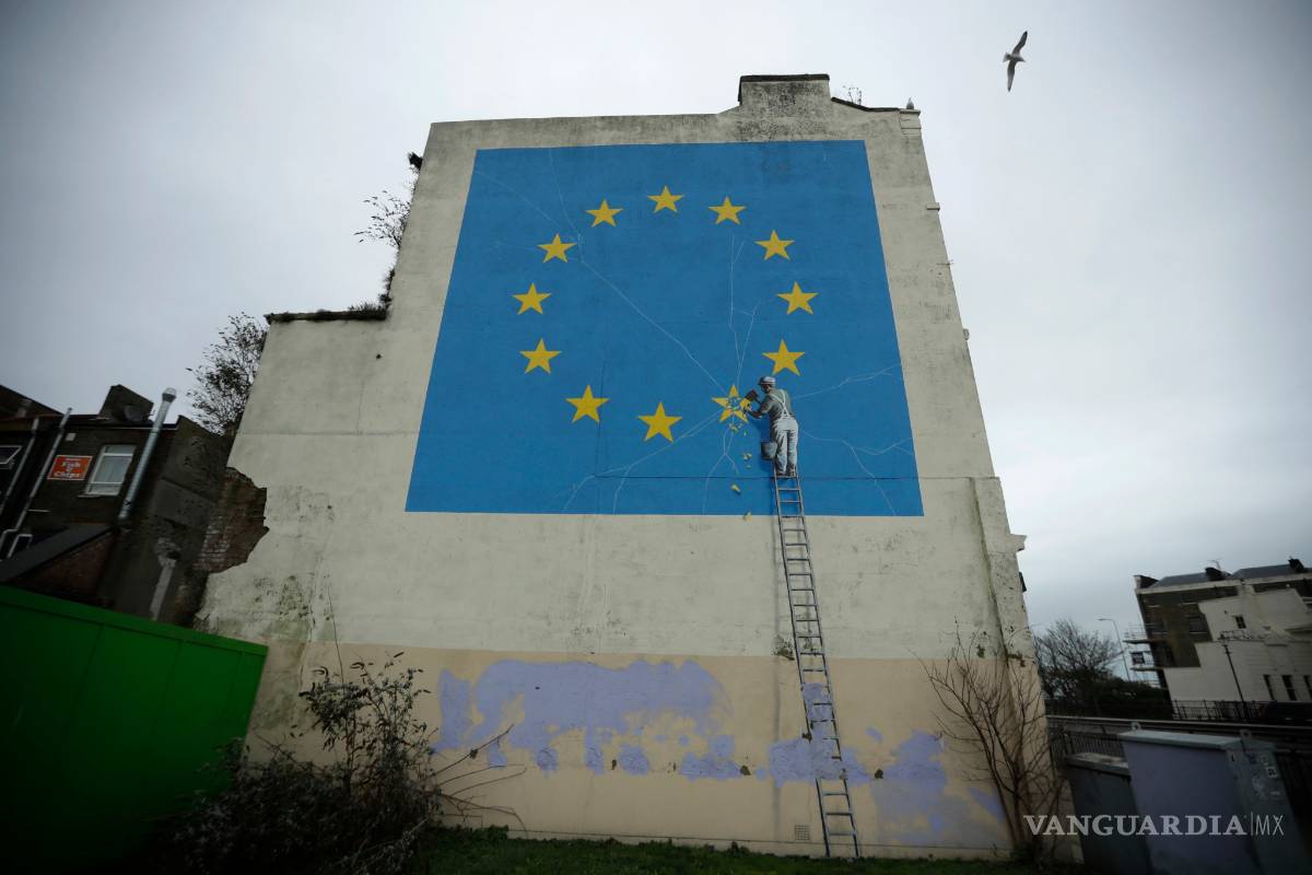 Dañan un mural de Banksy sobre el Brexit