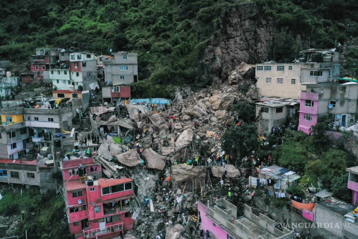 Derrumbe en Cerro del Chiquihuite deja un muerto y 10 heridos