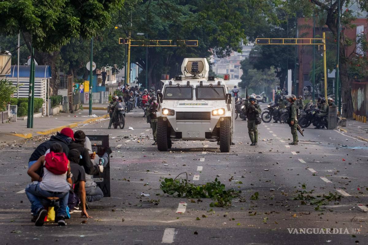 $!Imágenes de los estallidos de violencia en marcha opositora en Venezuela