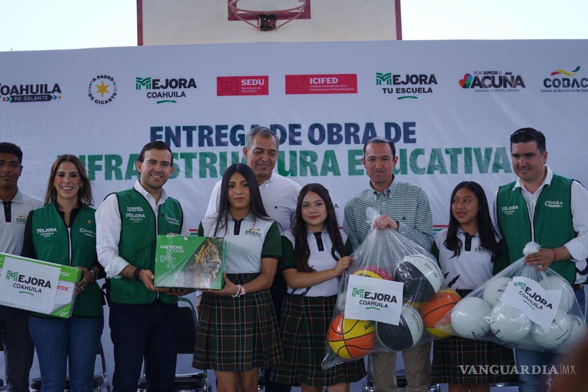 $!Mejora Coahuila continúa entregando obras de infraestructura educativa