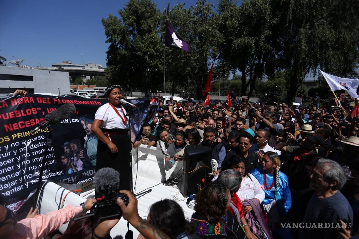 María de Jesús Patricio Martínez vocera del CNI-EZLN se registra como aspirante a candidata presidencial