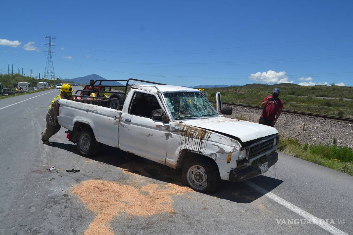 Abuelitos se accidentan de regreso a Saltillo