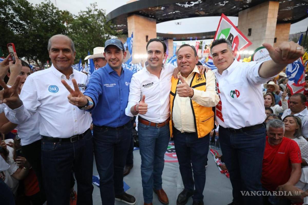 $!En su mensaje el candidato a gobernador destacó su compromiso por la realización de un parque industrial en Monclova para la llegada de empresas que generen empleos en esta zona.