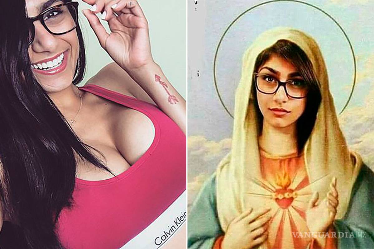 Ex estrella porno Mia Khalifa se 'disfraza' de Virgen María
