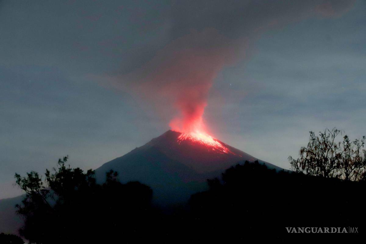 Asombrosas imágenes de la actividad del volcán Popocatépetl