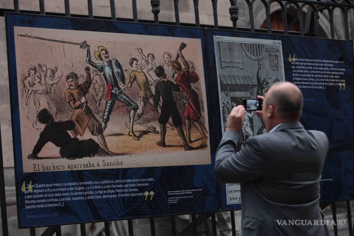 Exhiben en México 21 ilustraciones antiguas de El Quijote
