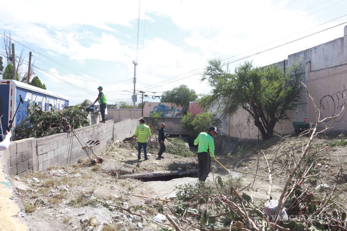 $!Ramas y todo tipo de basura fueron retirados del arroyo La Tórtola en el barrio del Águila de Oro.