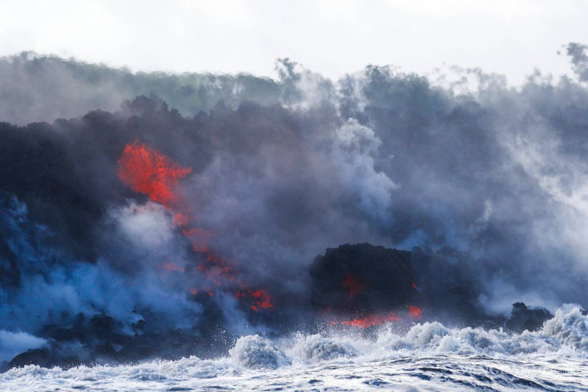 $!Impresionantes imágenes de la erupción del volcán Kilauea, en Hawái