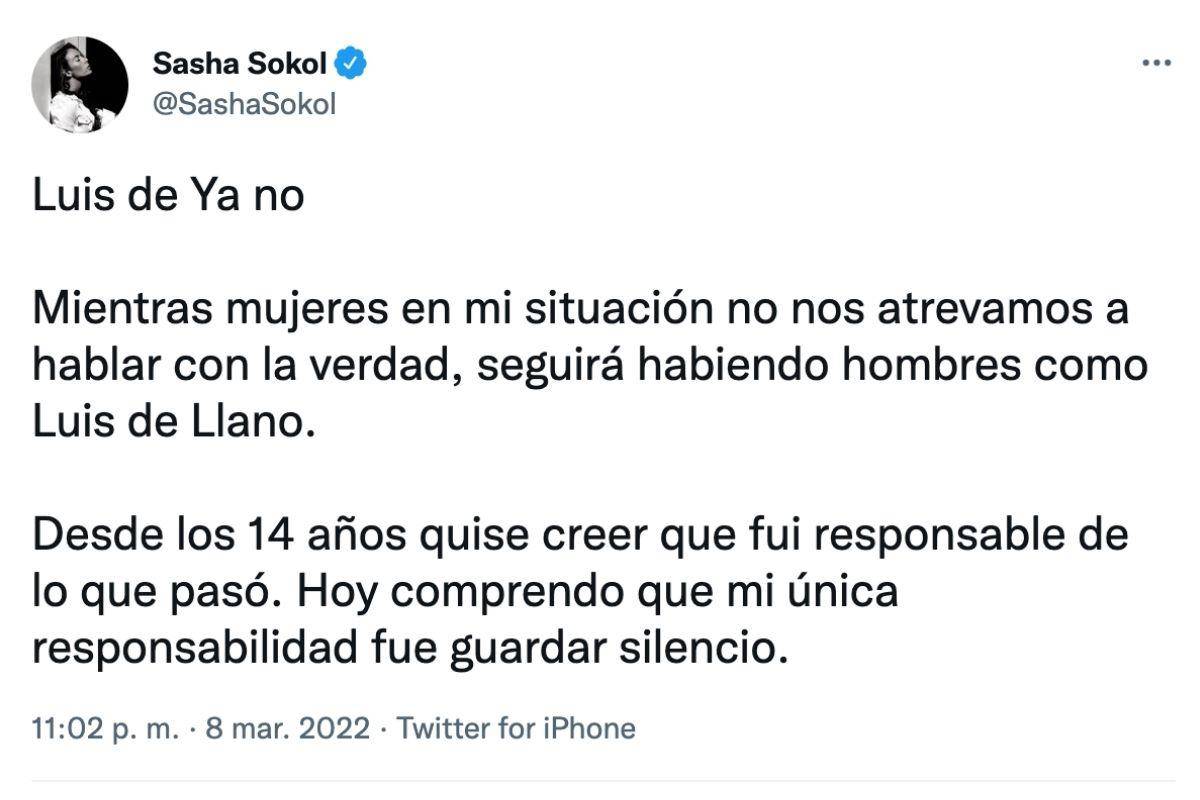 $!Sasha explicó en un largo hilo cómo comenzó ‘su relación’ con el productor que era más de 20 años más grande que ella.