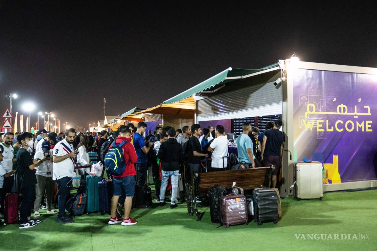 $!Zona para realizar el check-in en el Fan Village de la FIFA.