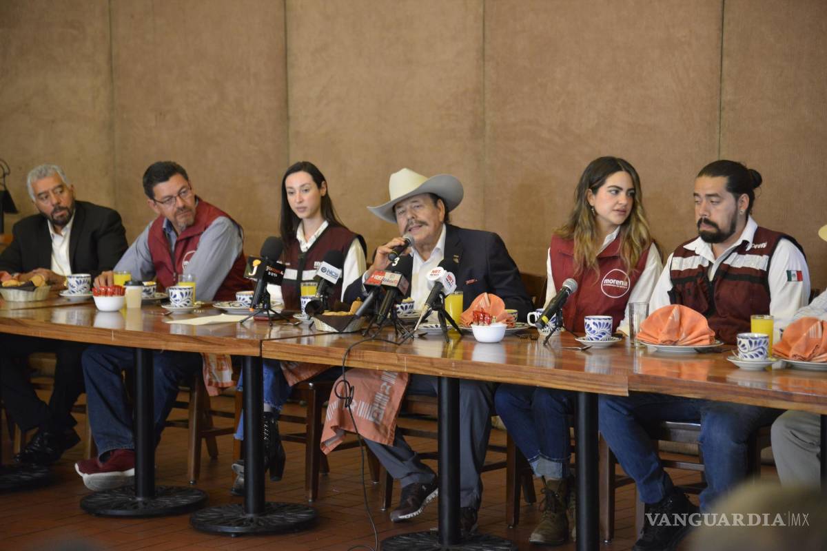 $!Guadiana Tijerina ofreció una rueda de prensa donde aseveró que el Partido del Trabajo únicamente está peleando por obtener los puntos requeridos para conservar el registro.