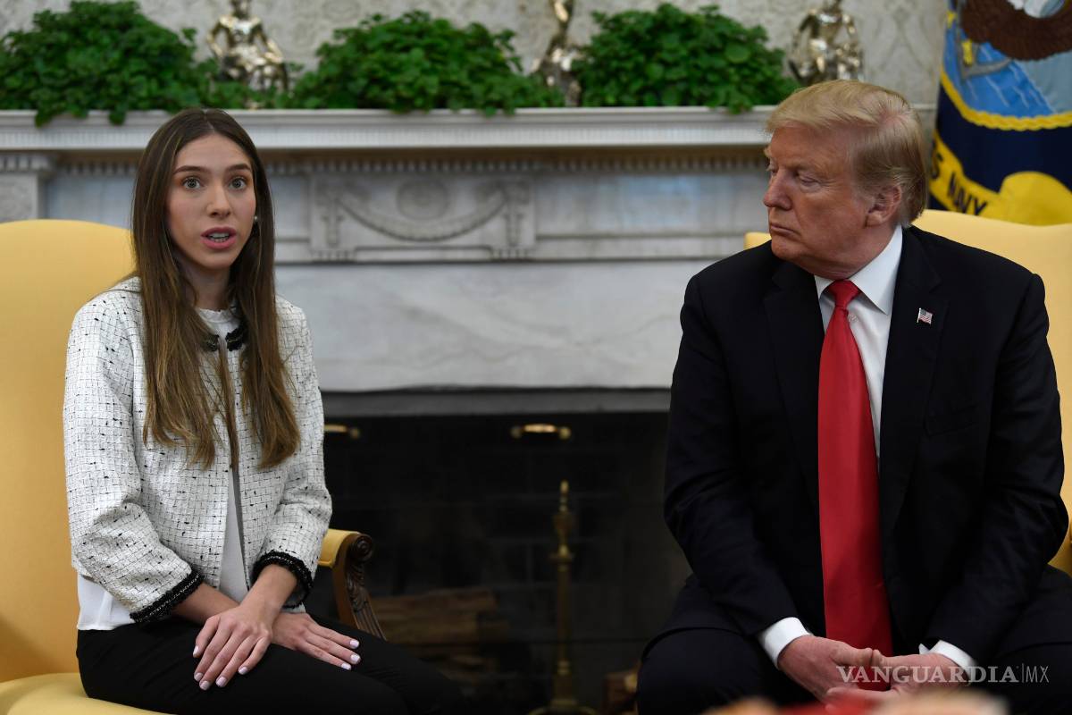 $!Trump recibe a esposa del líder opositor venezolano Guaidó
