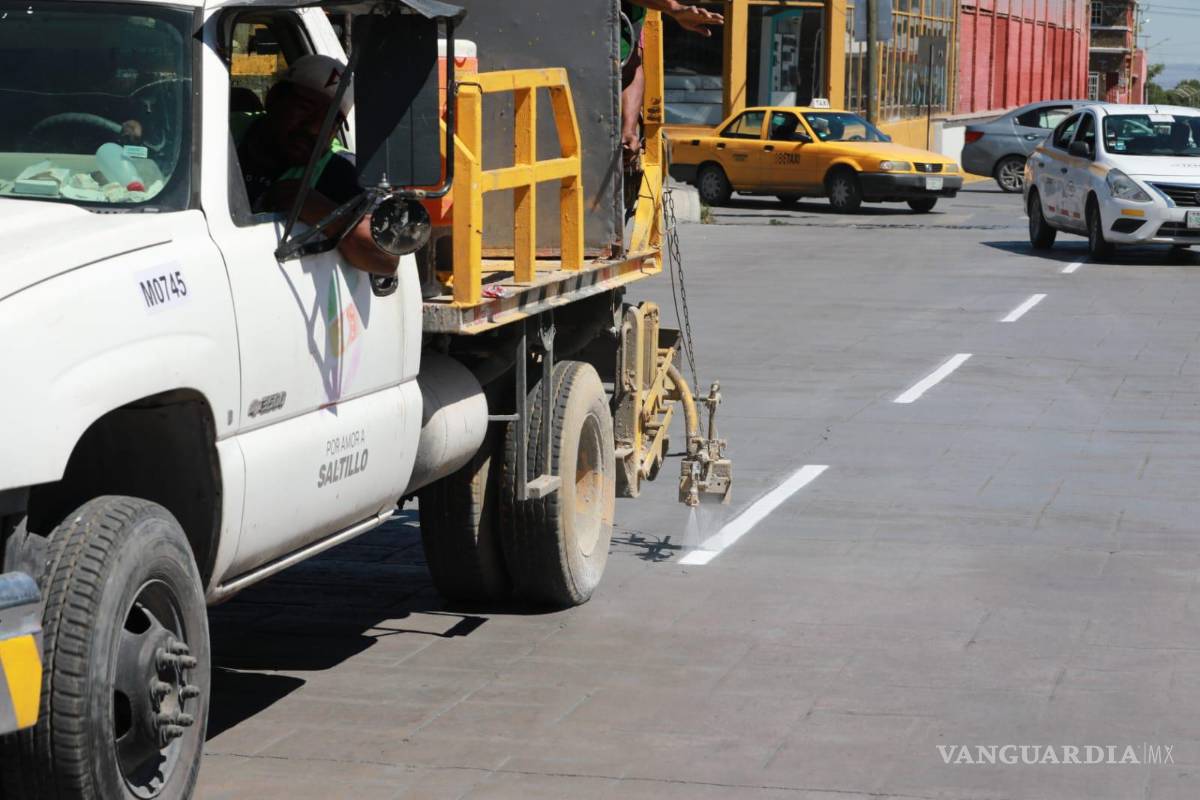 $!También se delimitaron carriles en otras calles.