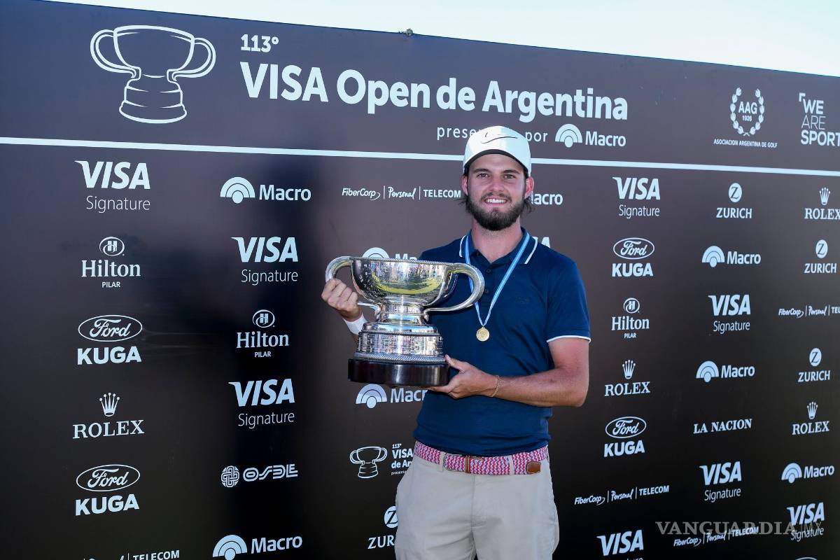 Con 19 años de edad, este golfista mexicano si pudo ir a Argentina y ganar un título, con récord incluido