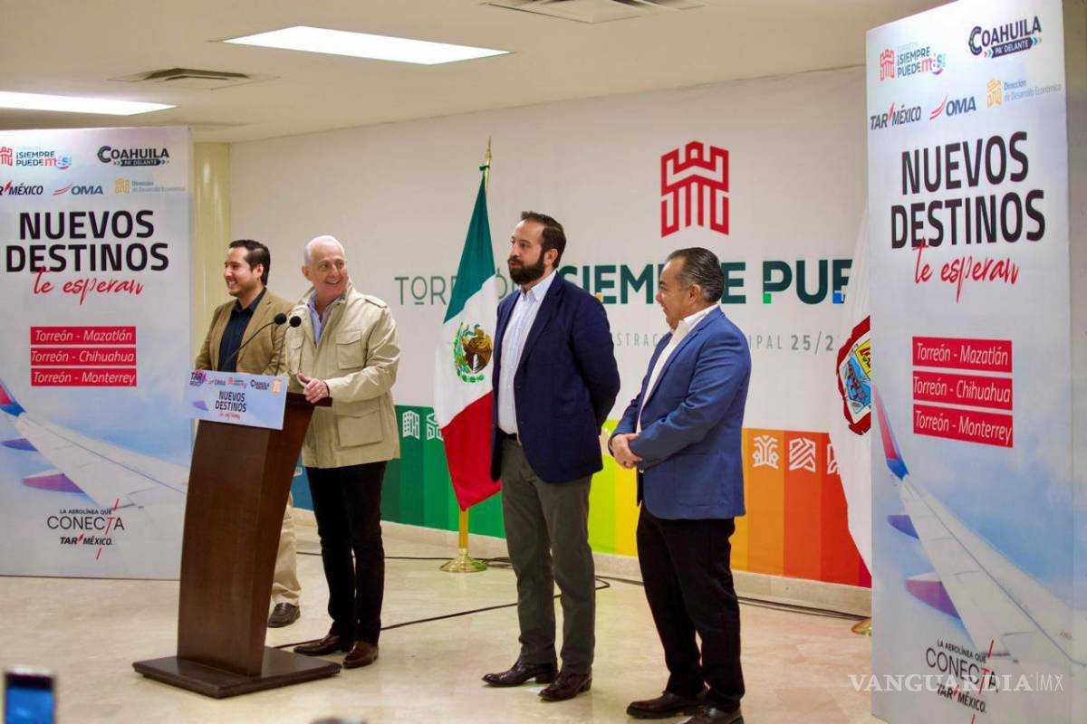 $!TAR incrementará también las frecuencias hacia Querétaro y Ciudad Juárez de 3 a 5 operaciones, informaron en conferencia de prensa.