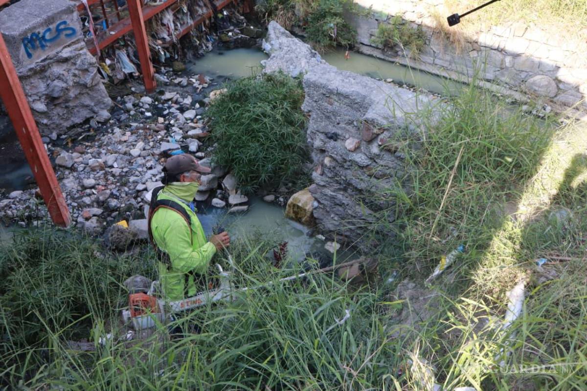 Interviene Gobierno de Saltillo arroyo La Tórtola y plazas públicas