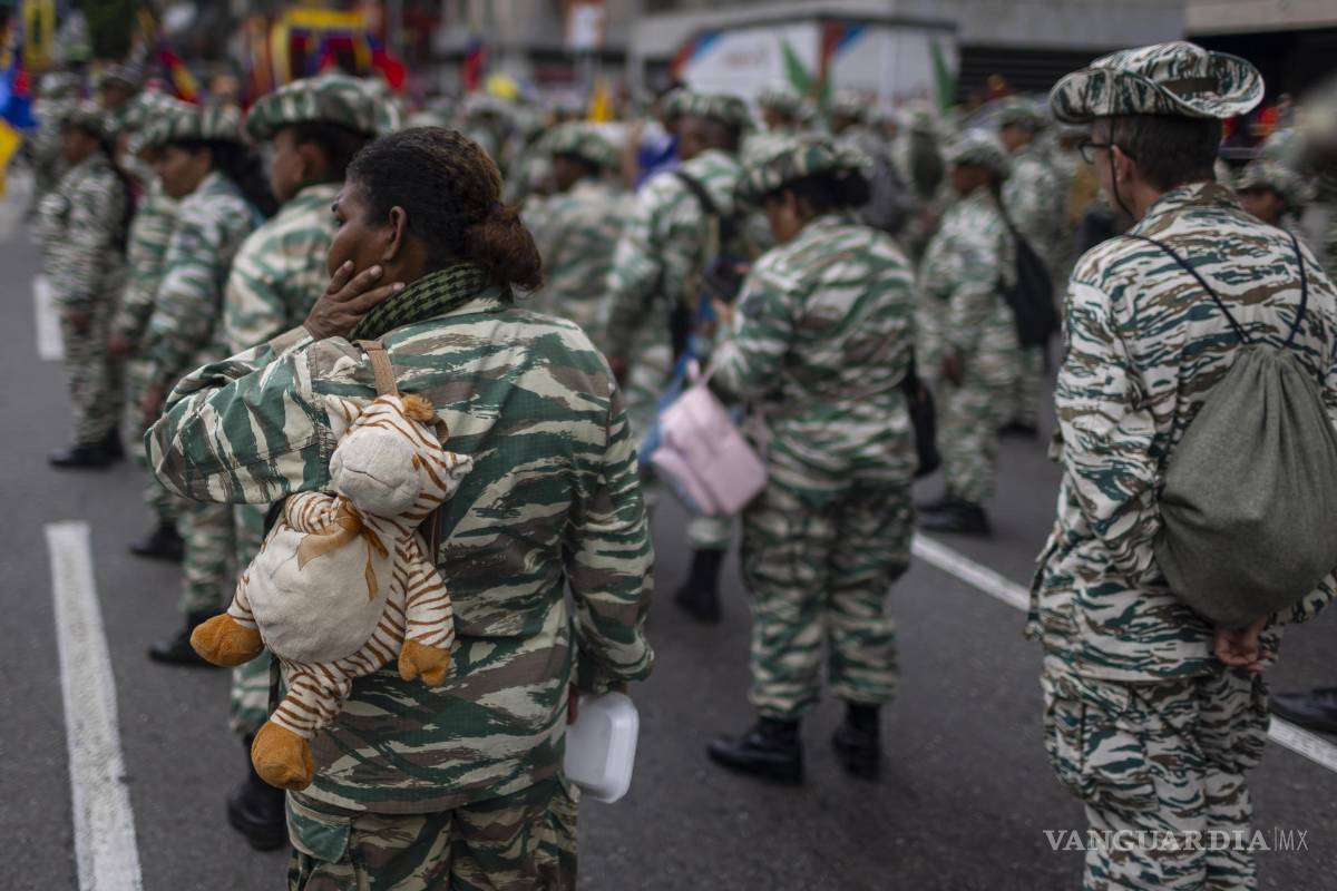 $!Integrantes de la Milicia Bolivariana participando en una actividad del Gobierno, en Caracas, Venezuela.