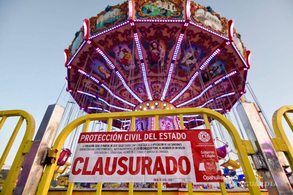 $!Protección Civil clausuró atracciones por considerarlas riesgosas.