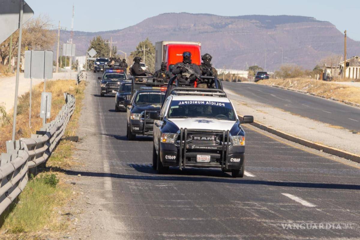 $!El operativo incluyó la supervisión de brechas y del filtro de seguridad en la carretera Saltillo–Zacatecas.