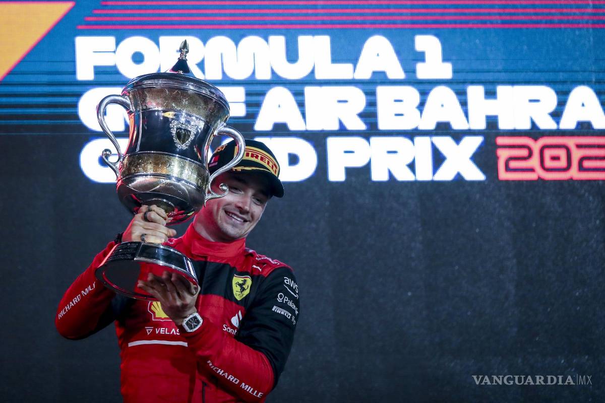 $!Ganador del GP de Bahréin, el monegasco Charles Leclerc.