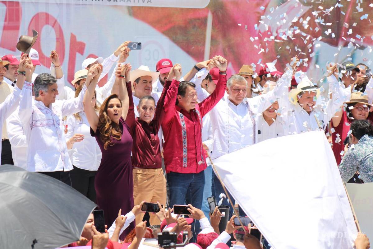 Sheinbaum, Monreal y Adán López miden su músculo presidenciable en Coahuila