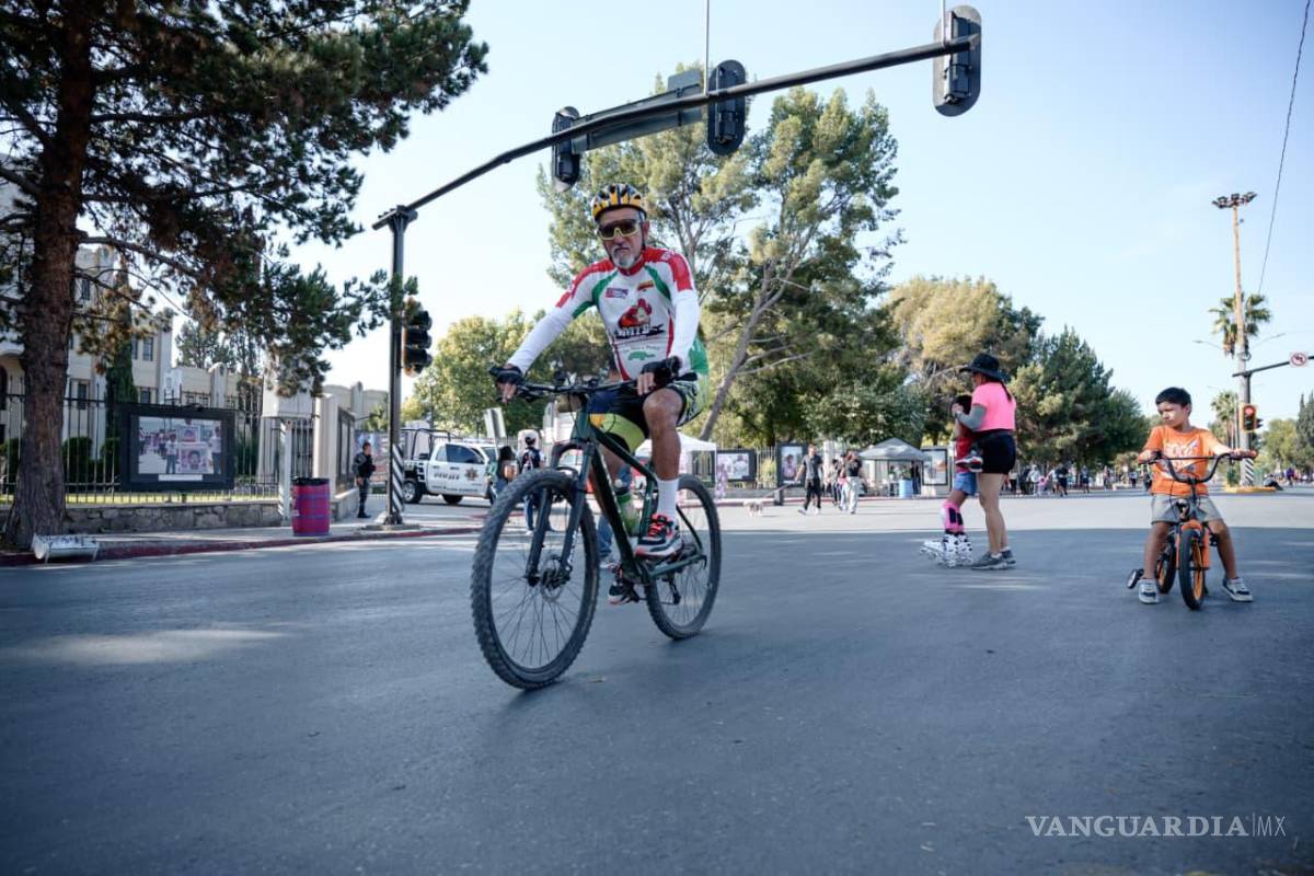 $!Ciclistas participaron en la rodada “Appedalear por Saltillo” como parte de la presentación de BiciApp Saltillo.