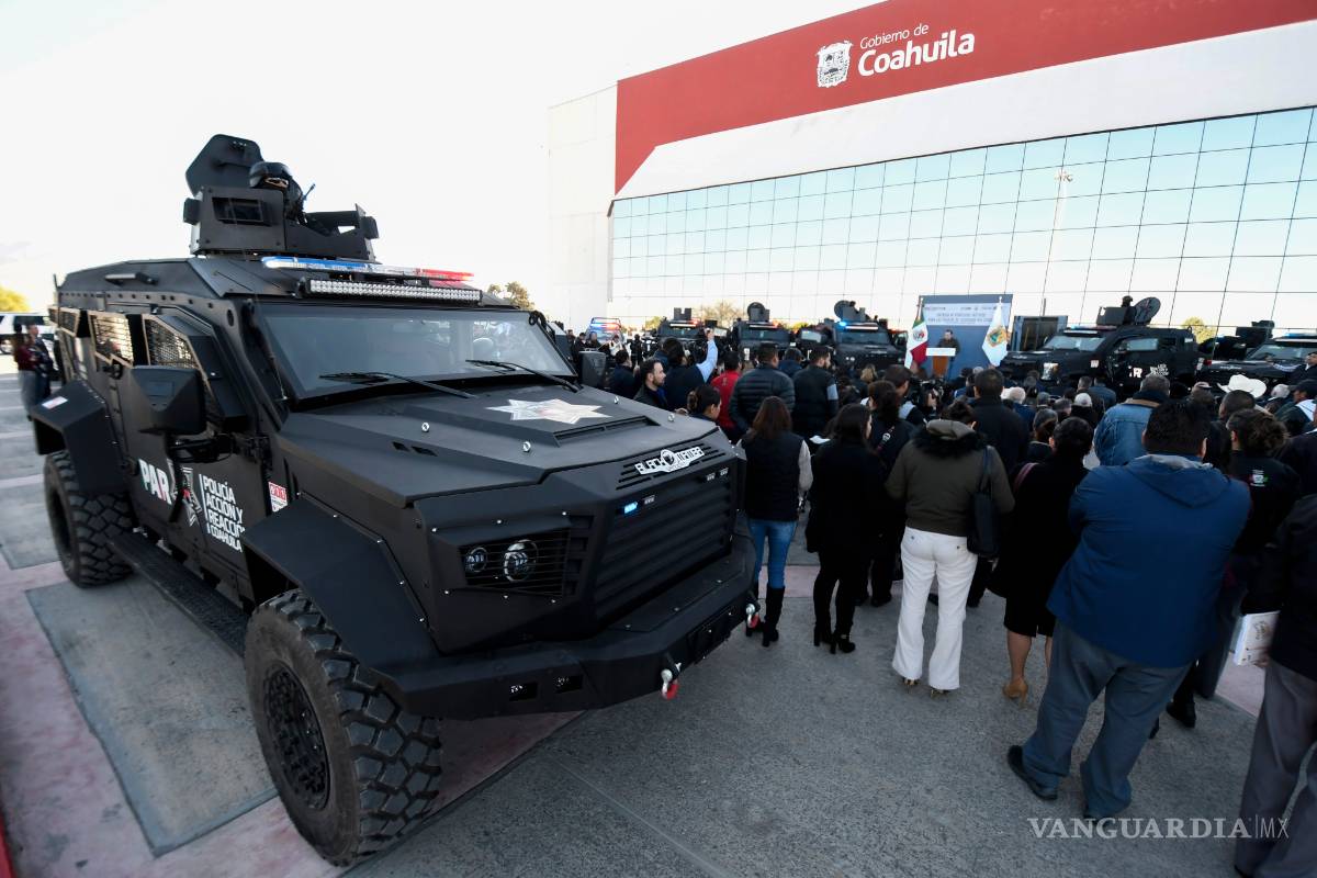 $!Entrega Miguel Riquelme 10 unidades tácticas a las fuerzas de seguridad en Coahuila