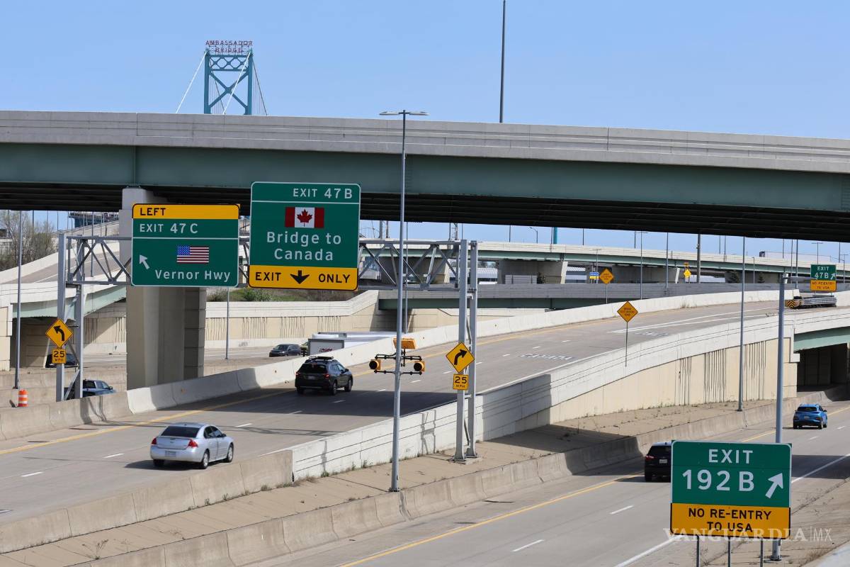 $!El Ambassador Bridge, la principal vía de acceso entre ambas ciudades. Desde que retornó a la presidencia Trump con la promesa de eliminar la inmigración ilegal, la situación cambió en Detroit.