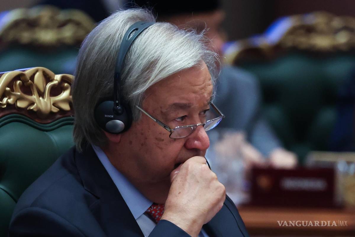 $!El secretario general de las Naciones Unidas, António Guterres, asiste a una sesión en el formato BRICS Plus/Outreach en Nueva Delhi, India.