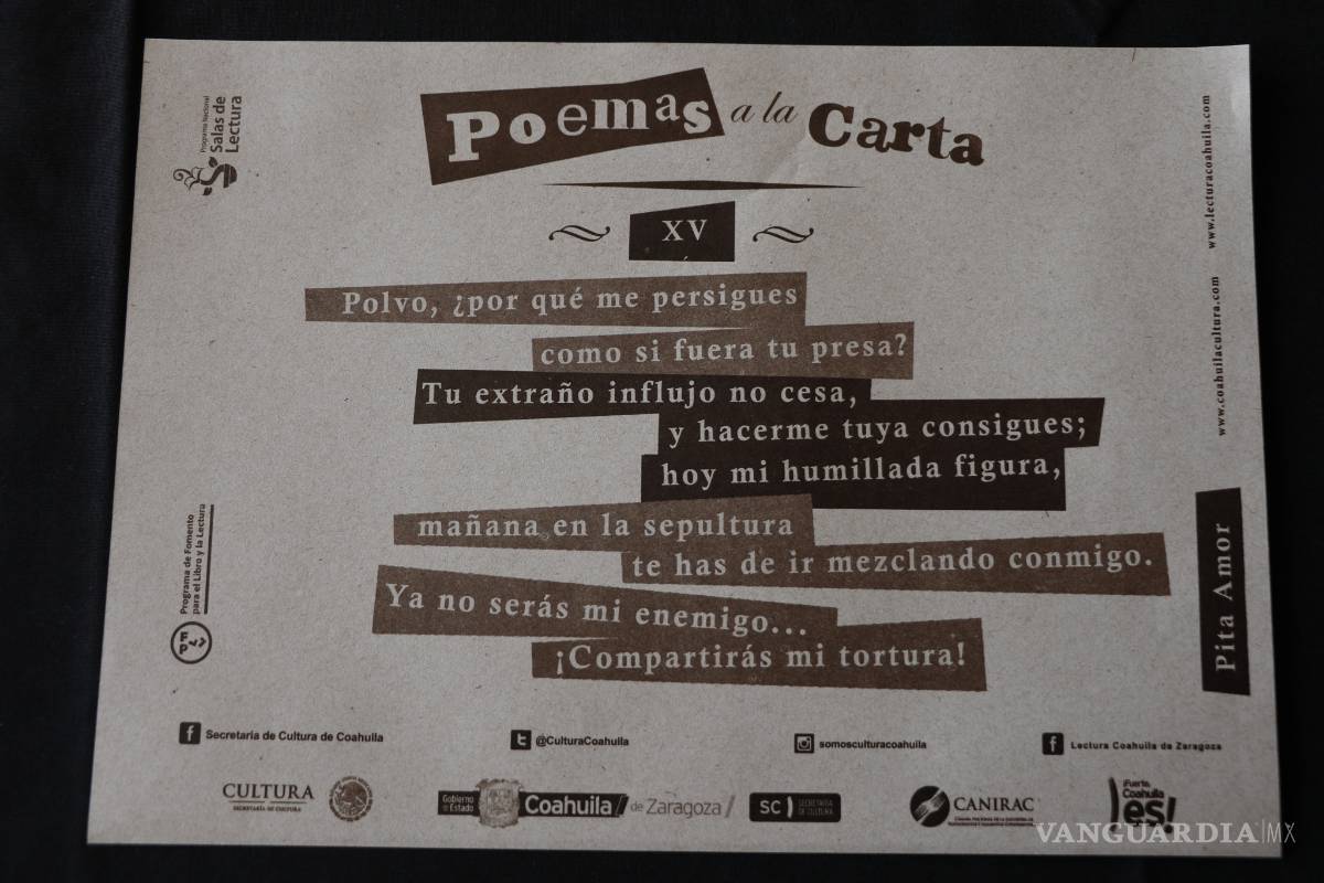 ‘Poemas a la carta’; literatura para degustar