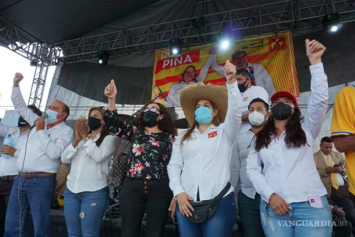 $!'Bailongo' de candidata a diputada en Coahuila en cierre de campaña