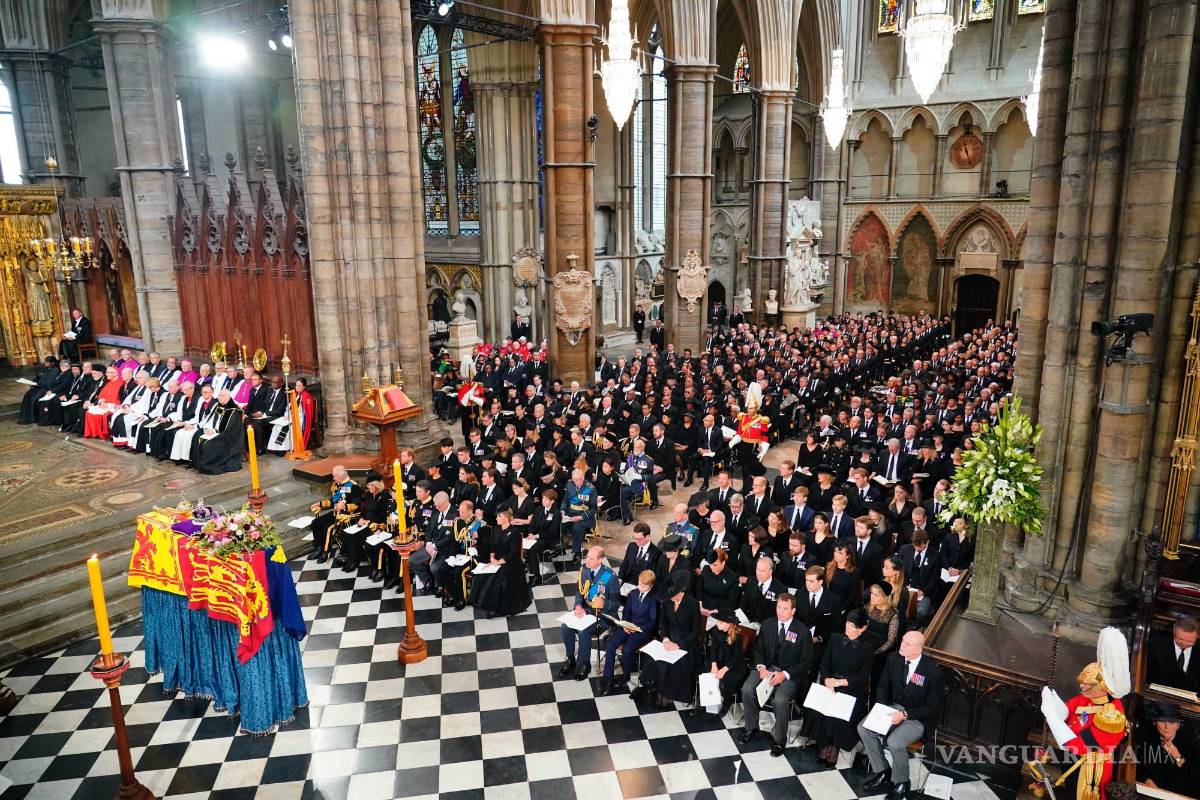 $!El funeral de la reina Isabel II en la Abadía de Westminster en el centro de Londres.