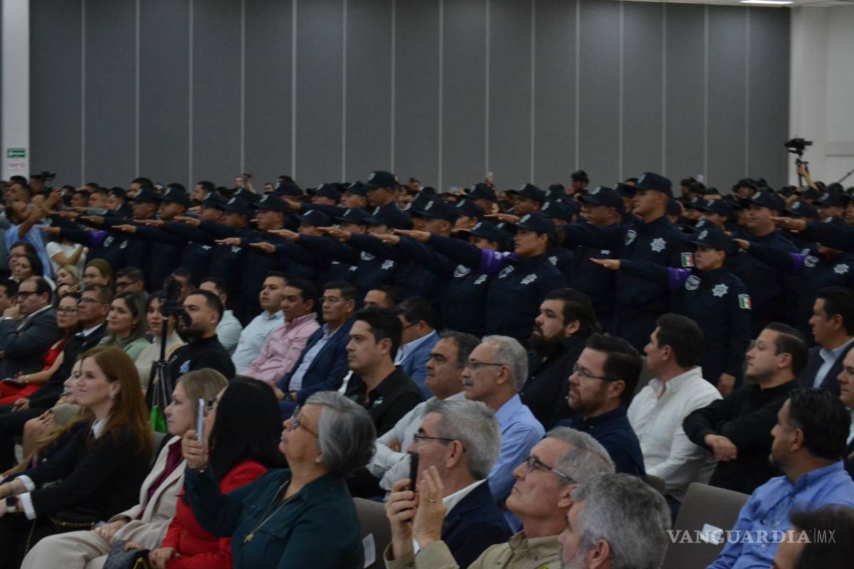 $!Nuevos policías estatales, elementos de Acción y Reacción, ministerios públicos y peritos reforzarán la estrategia de seguridad en Coahuila.