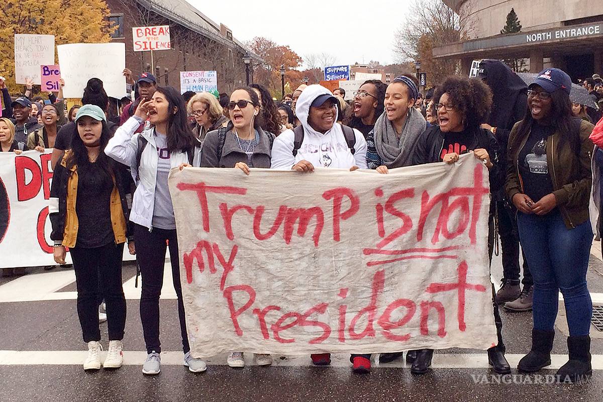 $!Protestas en EU por triunfo de Trump