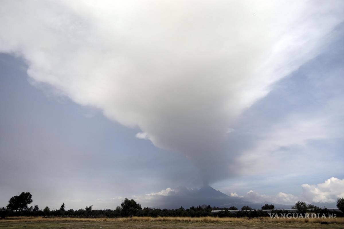 Asombrosas imágenes de la actividad del volcán Popocatépetl