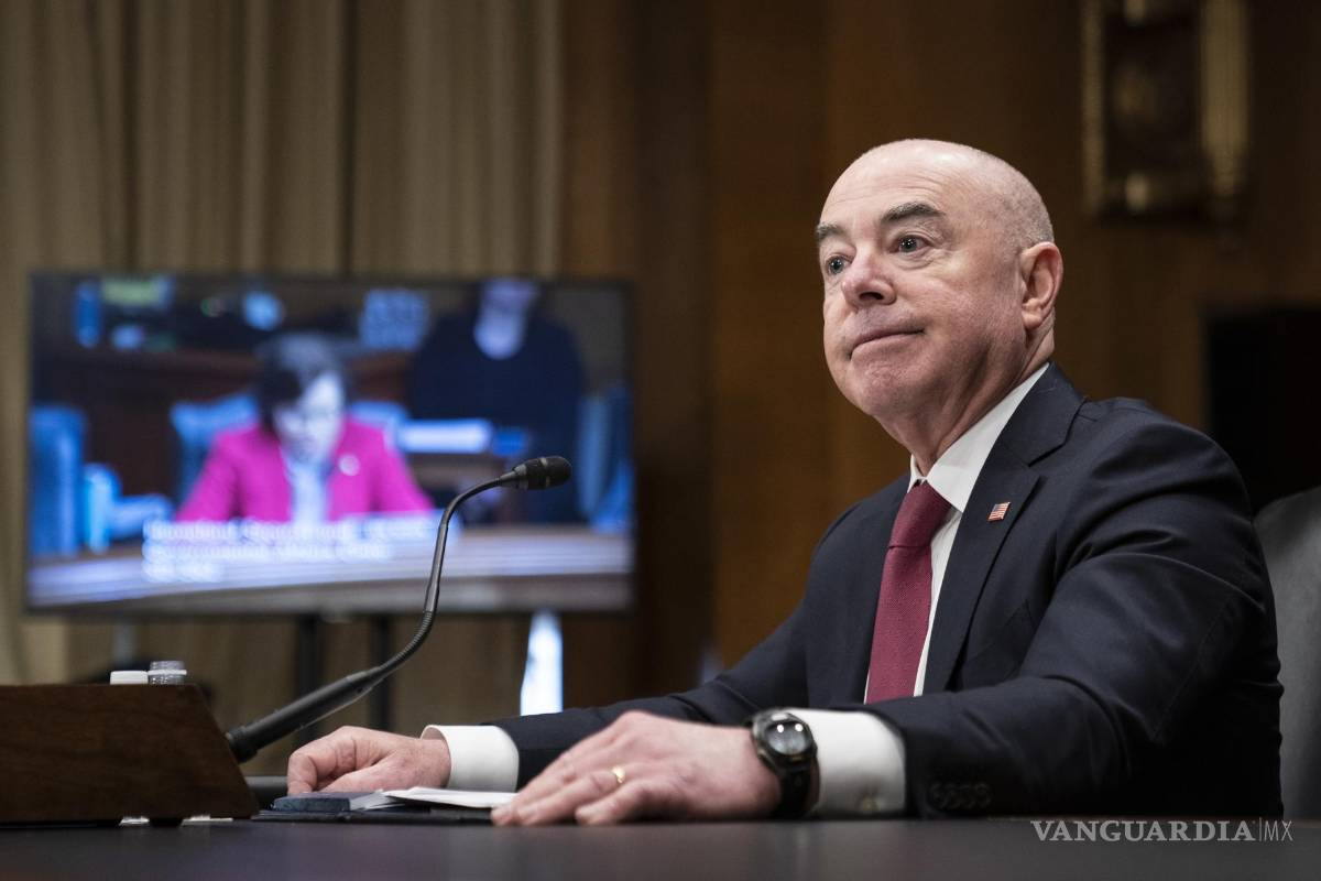 $!Alejandro Mayorkas, secretario de Seguridad Nacional, una audiencia del Comité Senatorial de Seguridad Nacional y Asuntos Gubernamentales en el Capitolio.