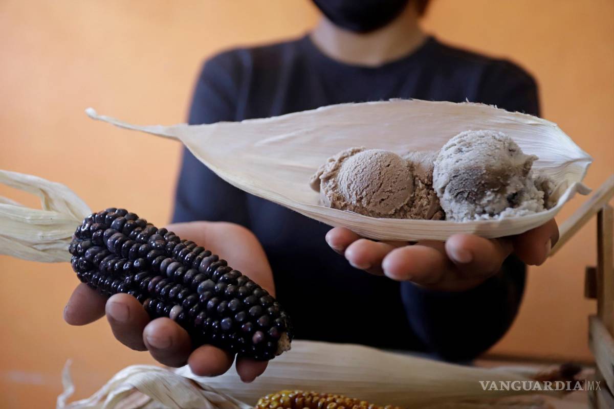 Helado de maíz azul, reconoce a las culturas prehispánicas