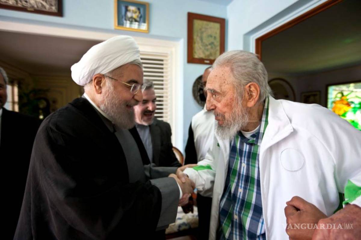 Fidel Castro se reúne con el presidente iraní Rohani