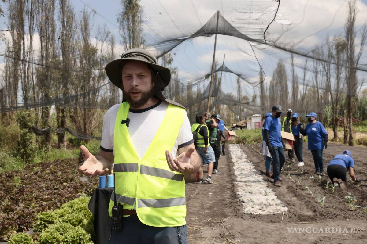 $!Mattia Carenini, quien es uno de los socios fundadores de Matter of Trust Latam, durante una entrevista con EFE en Xochimilco al sur de Ciudad de México.