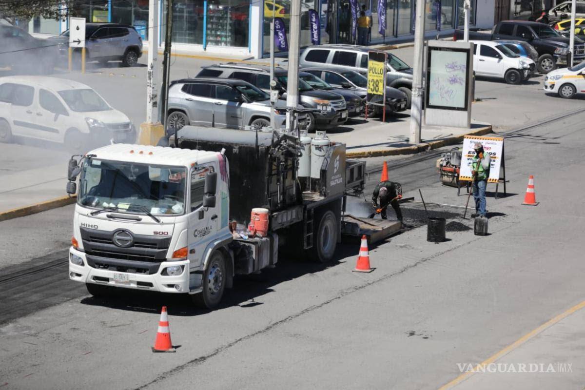 $!El uso de maquinaria térmica permitió reparaciones más eficientes.